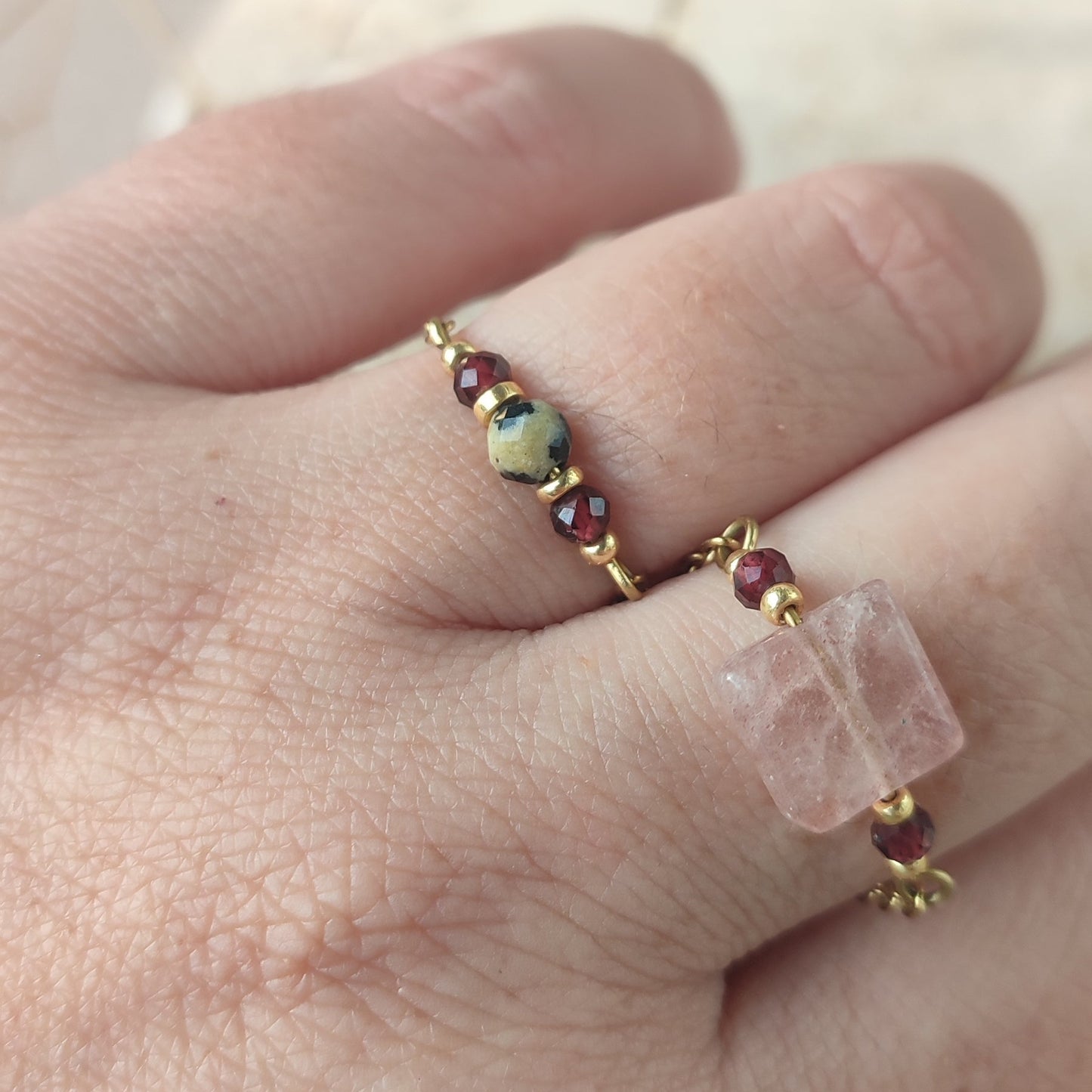 Bague Garnéa ; création