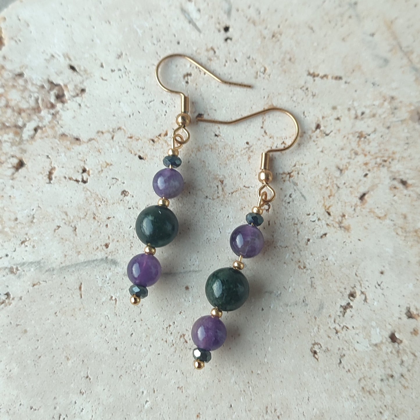 Boucles d'oreilles Delya ; création