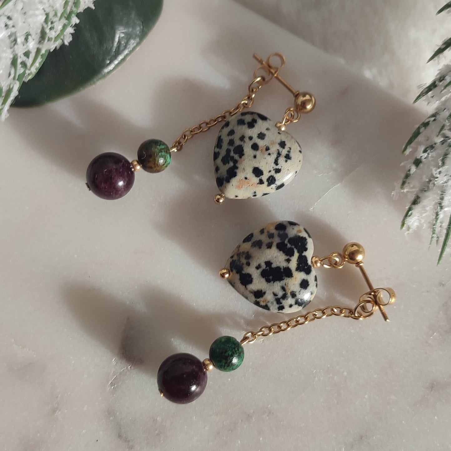 Boucles d'oreilles 2 en 1 Audace ; création