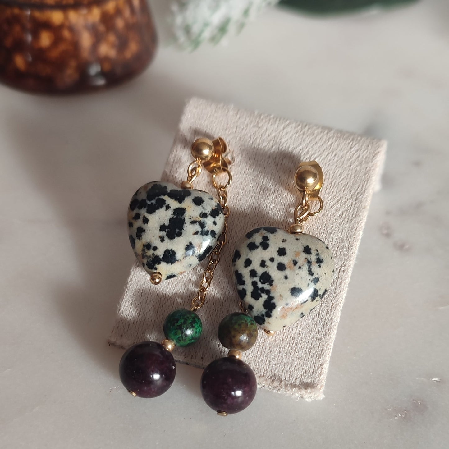 Boucles d'oreilles 2 en 1 Audace ; création