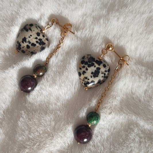 Boucles d'oreilles 2 en 1 Audace ; création