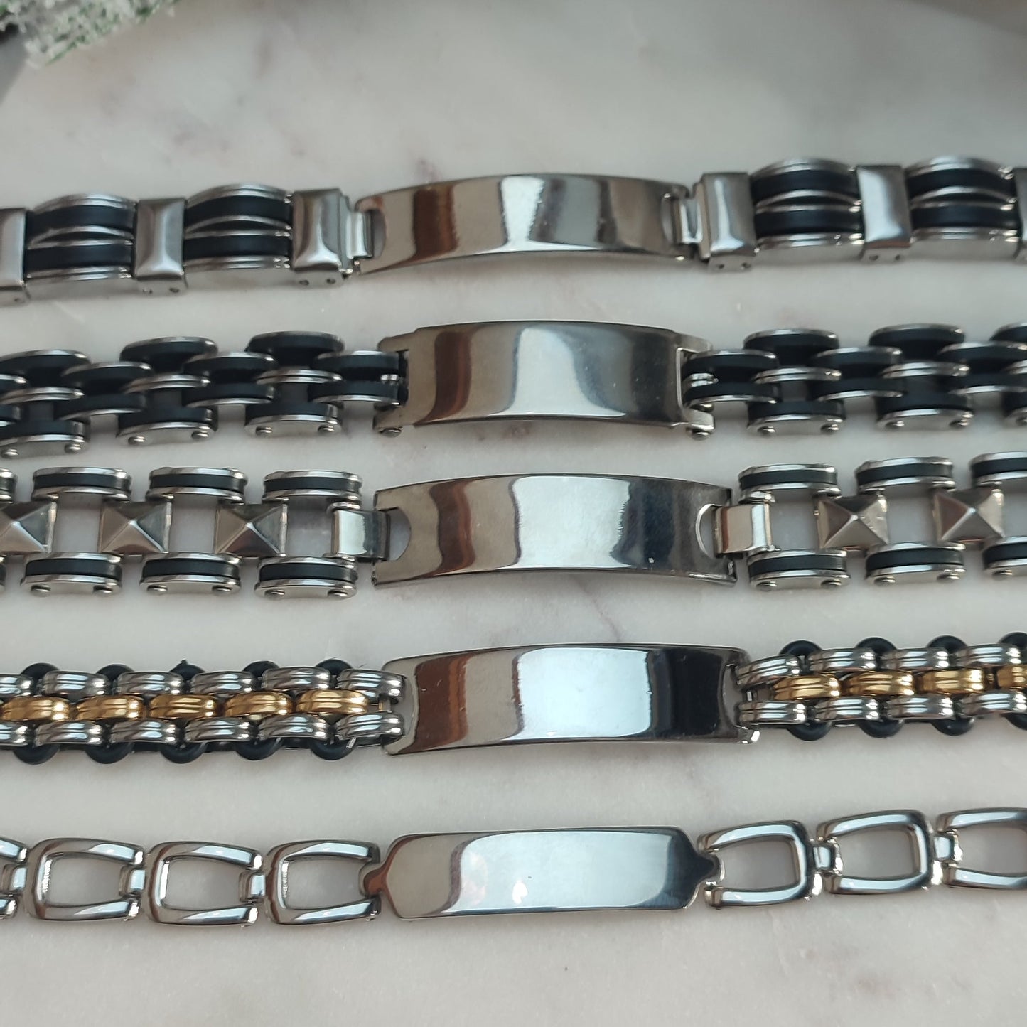 Gourmettes à graver homme