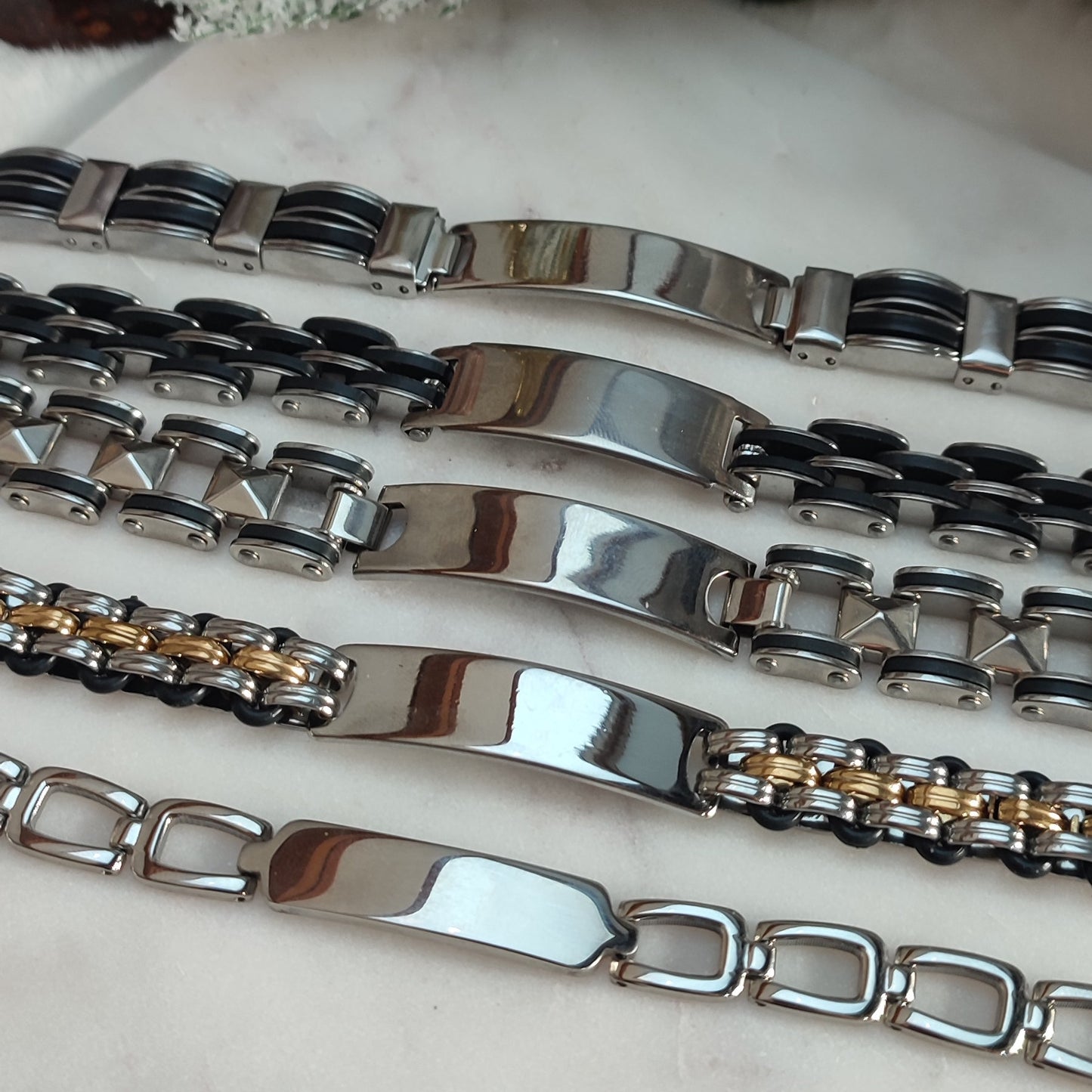 Gourmettes à graver homme