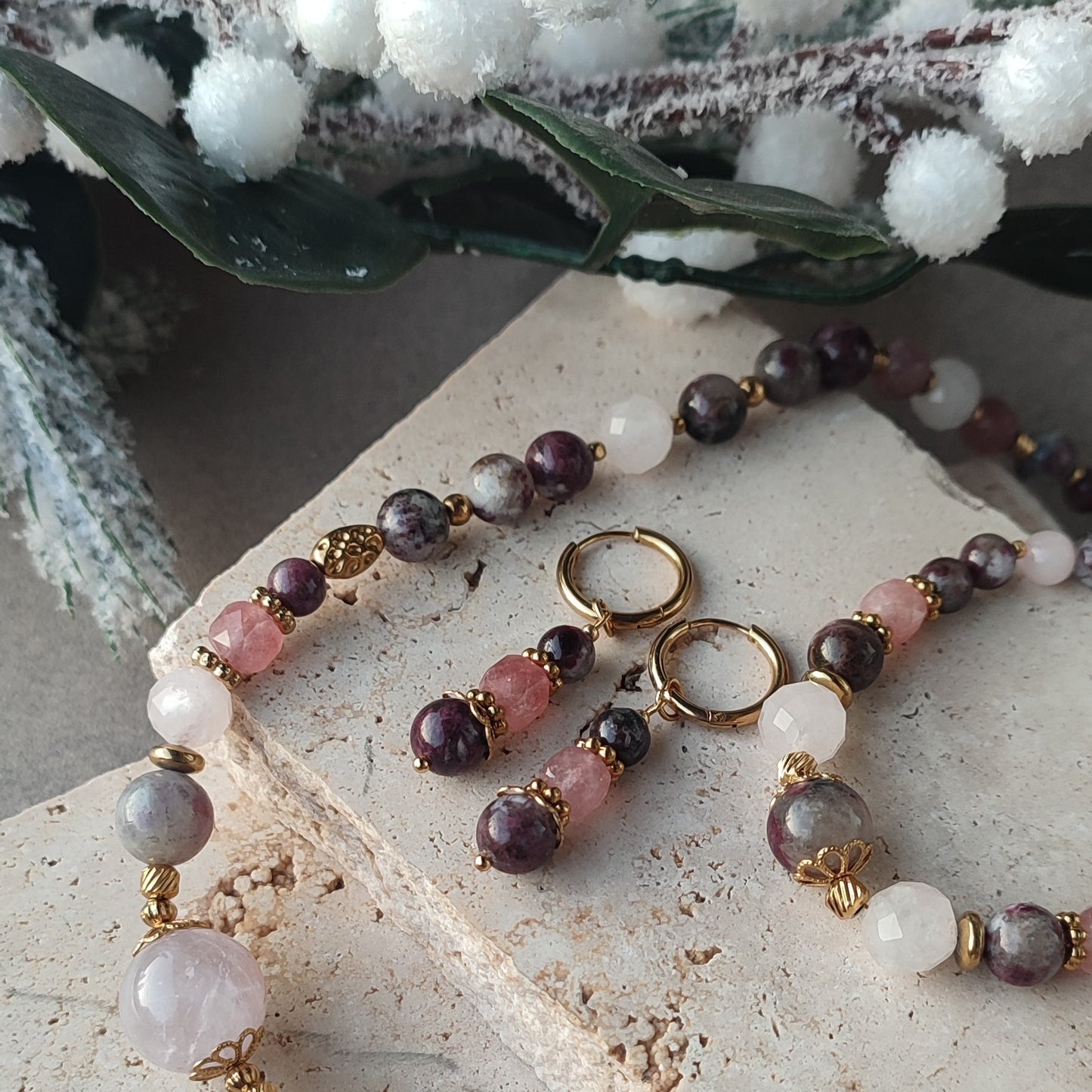 Boucles d'oreilles Marylou ; création