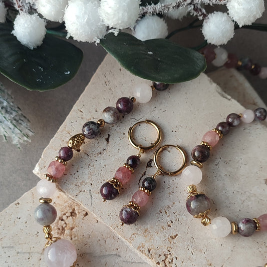 Boucles d'oreilles Marylou ; création