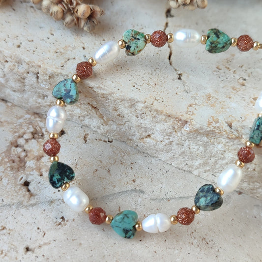 Bracelet coeur Elyne ; création