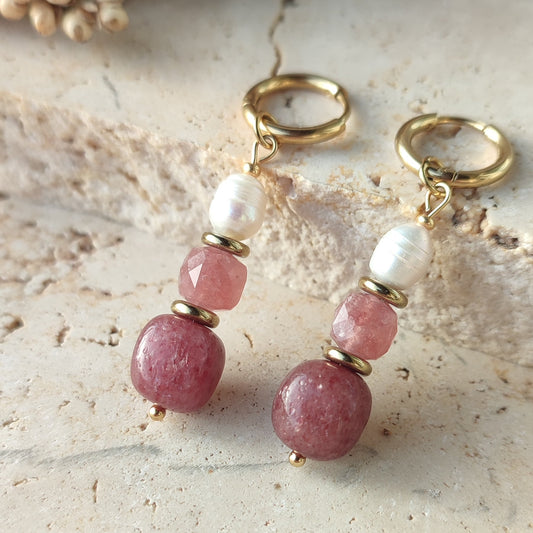 Boucles Mini Rosa ; création