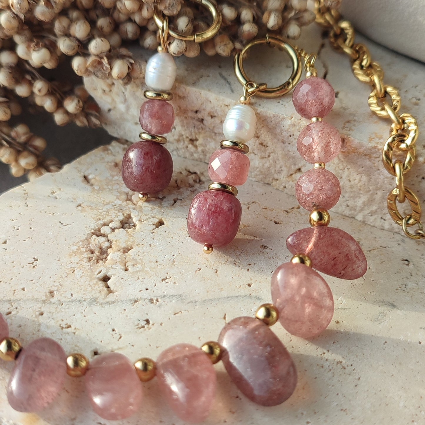 Boucles Mini Rosa ; création