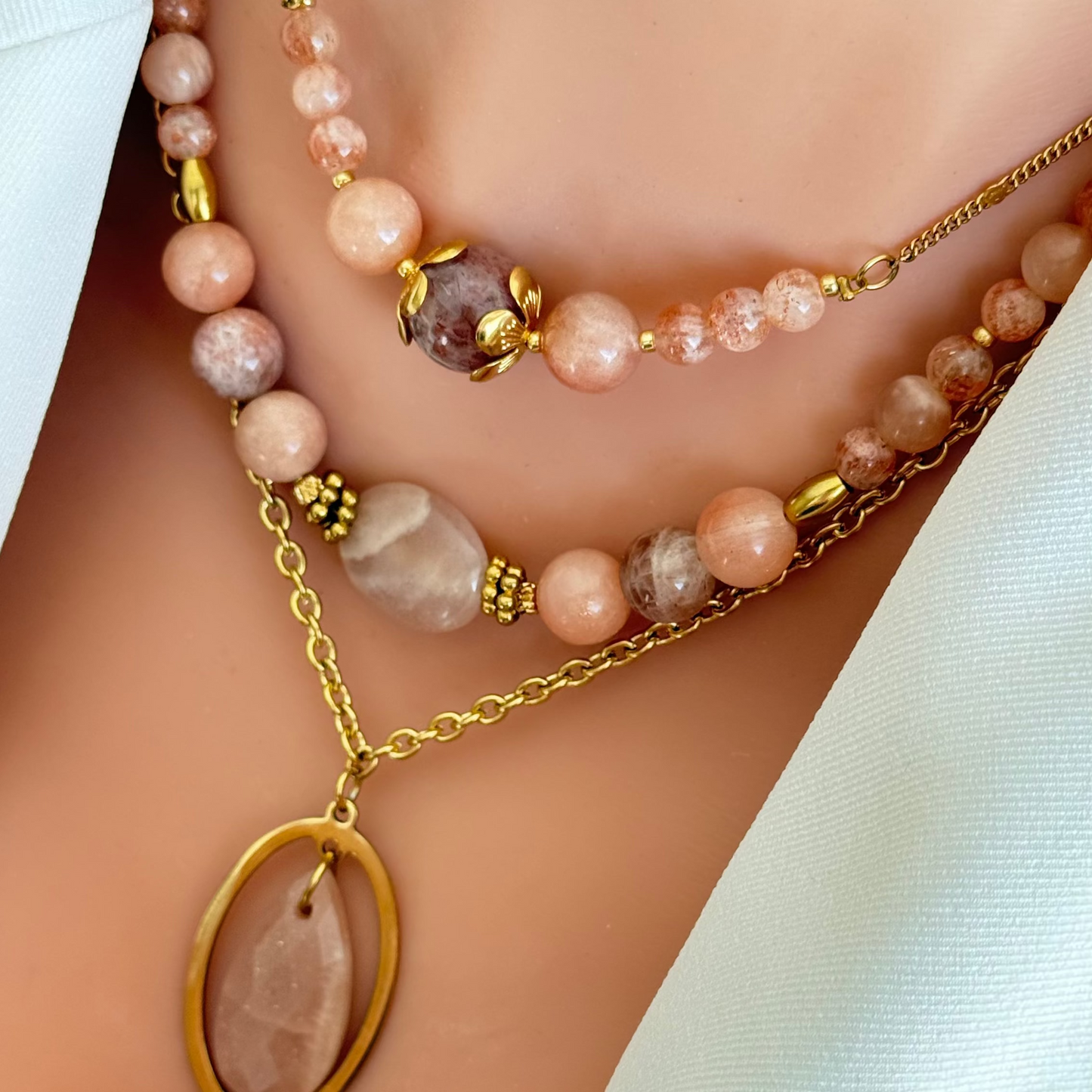 Collier baby Luna ; création