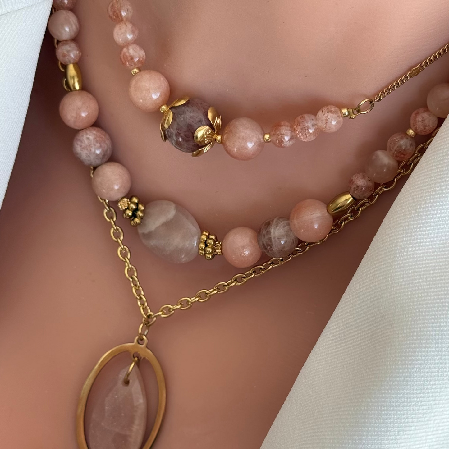Collier baby Luna ; création