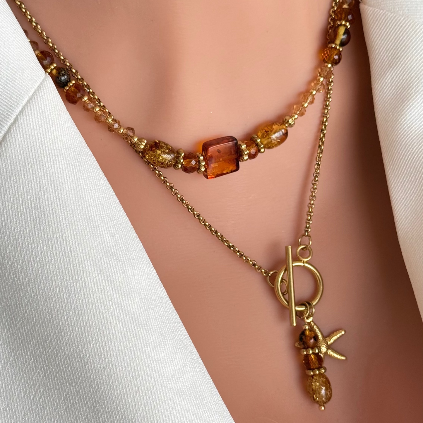 Collier Ambrine ; création