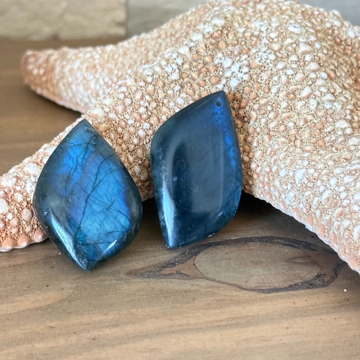 Pendentif Labradorite reflets bleus