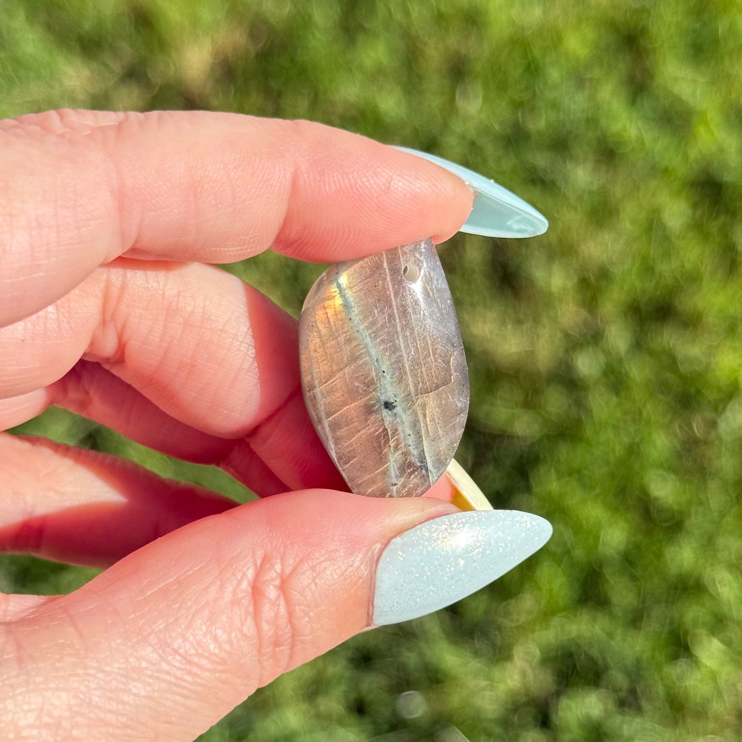 Labradorite reflets orangés 34 mm