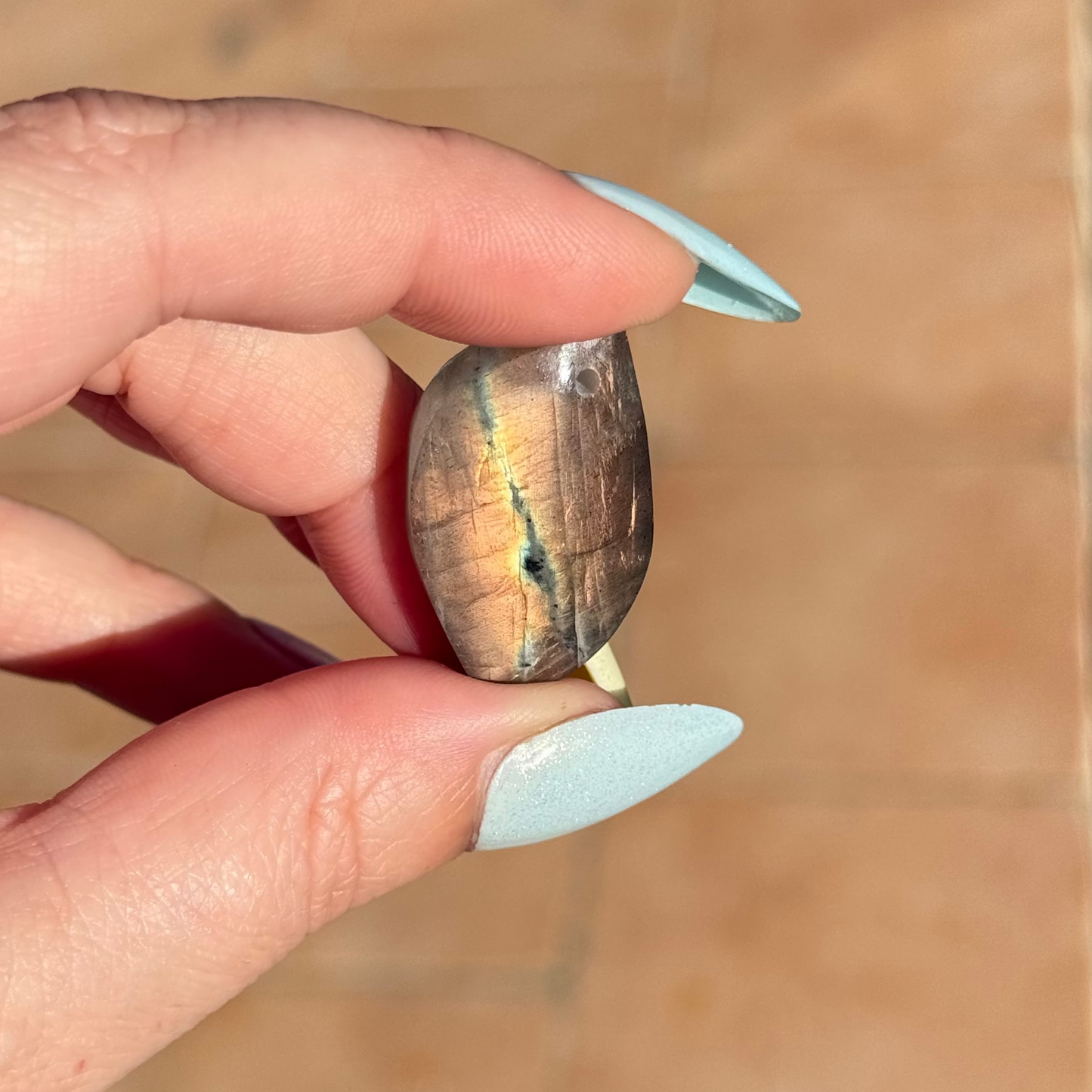 Labradorite reflets orangés 34 mm
