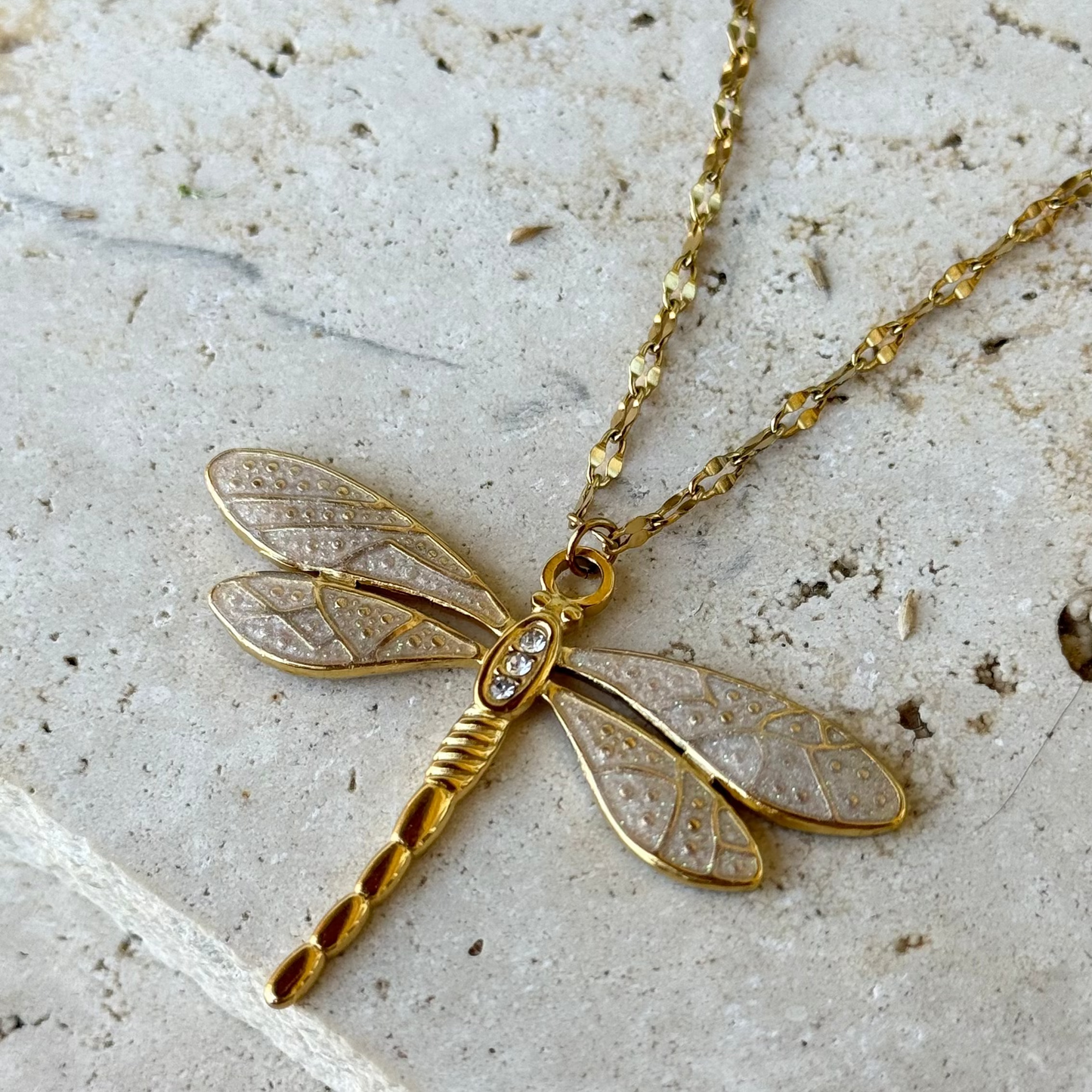 Collier Libellule ; création