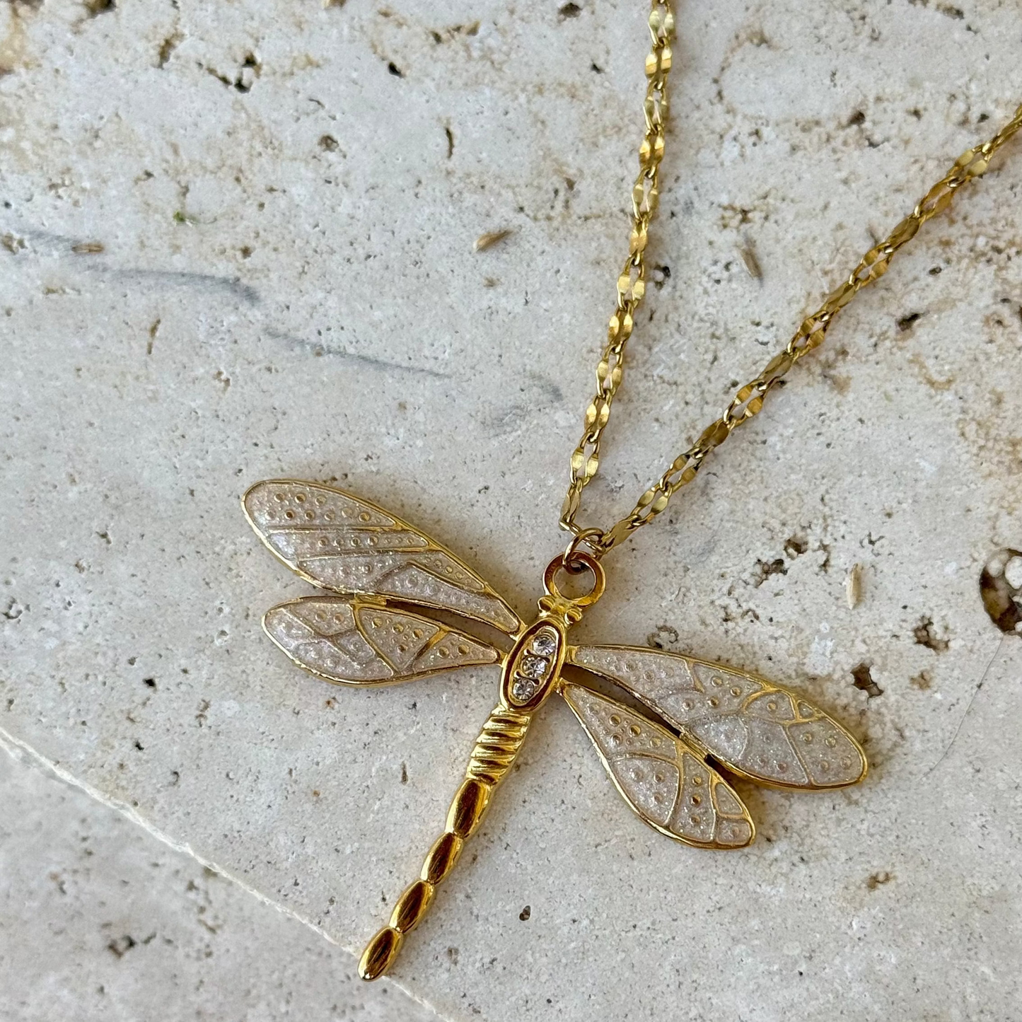 Collier Libellule ; création