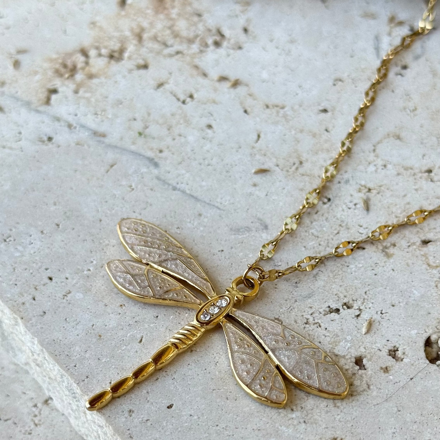 Collier Libellule ; création