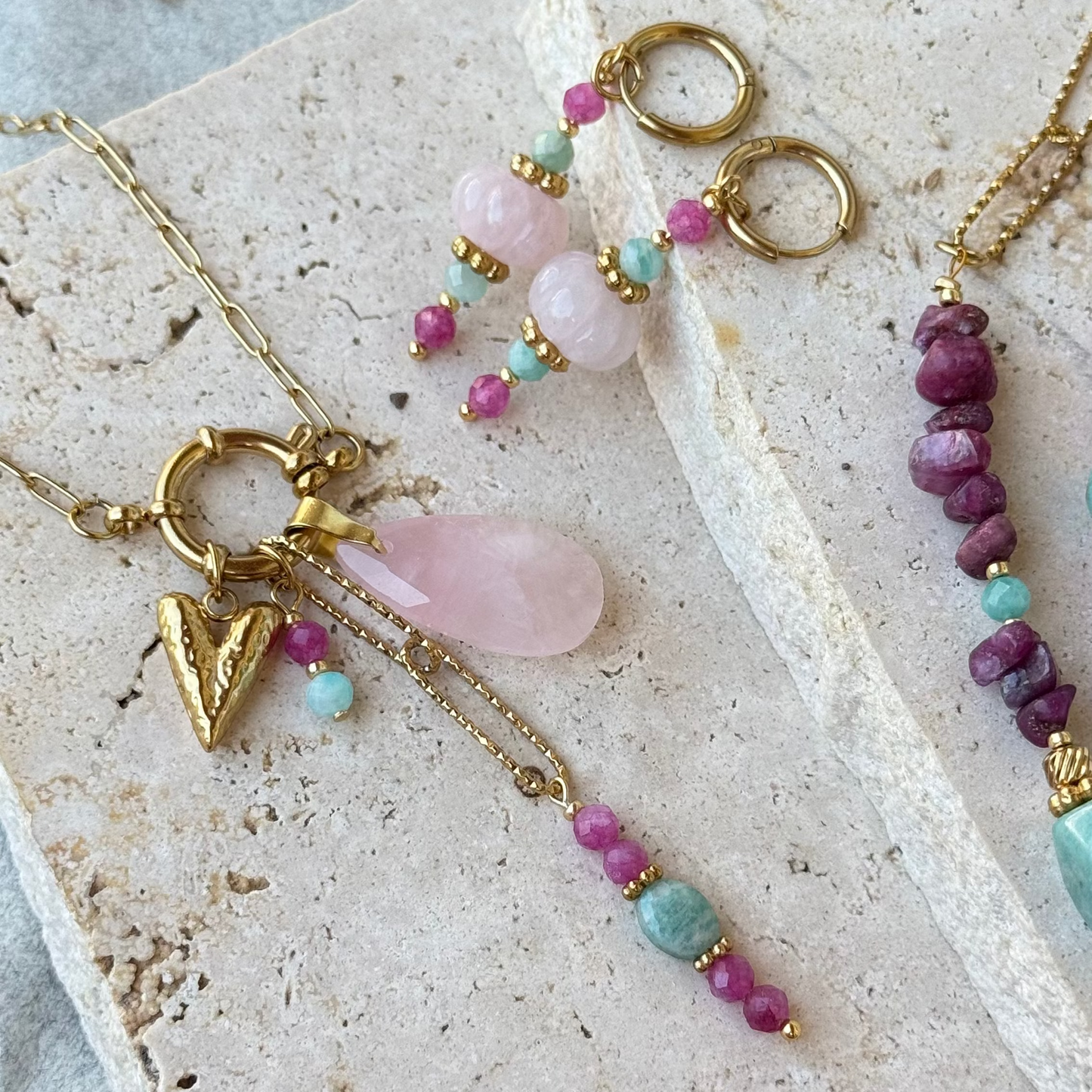 Collier modulable Valencia ; création