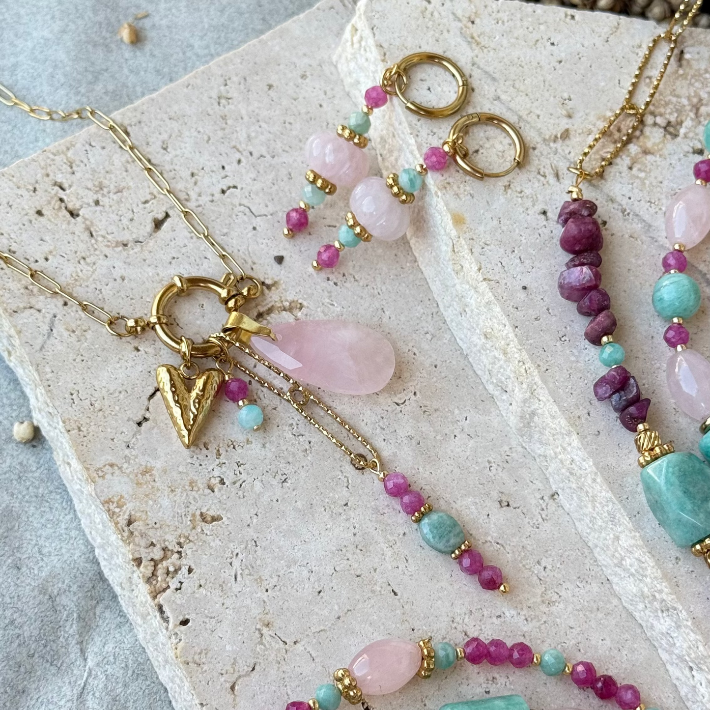 Collier modulable Valencia ; création