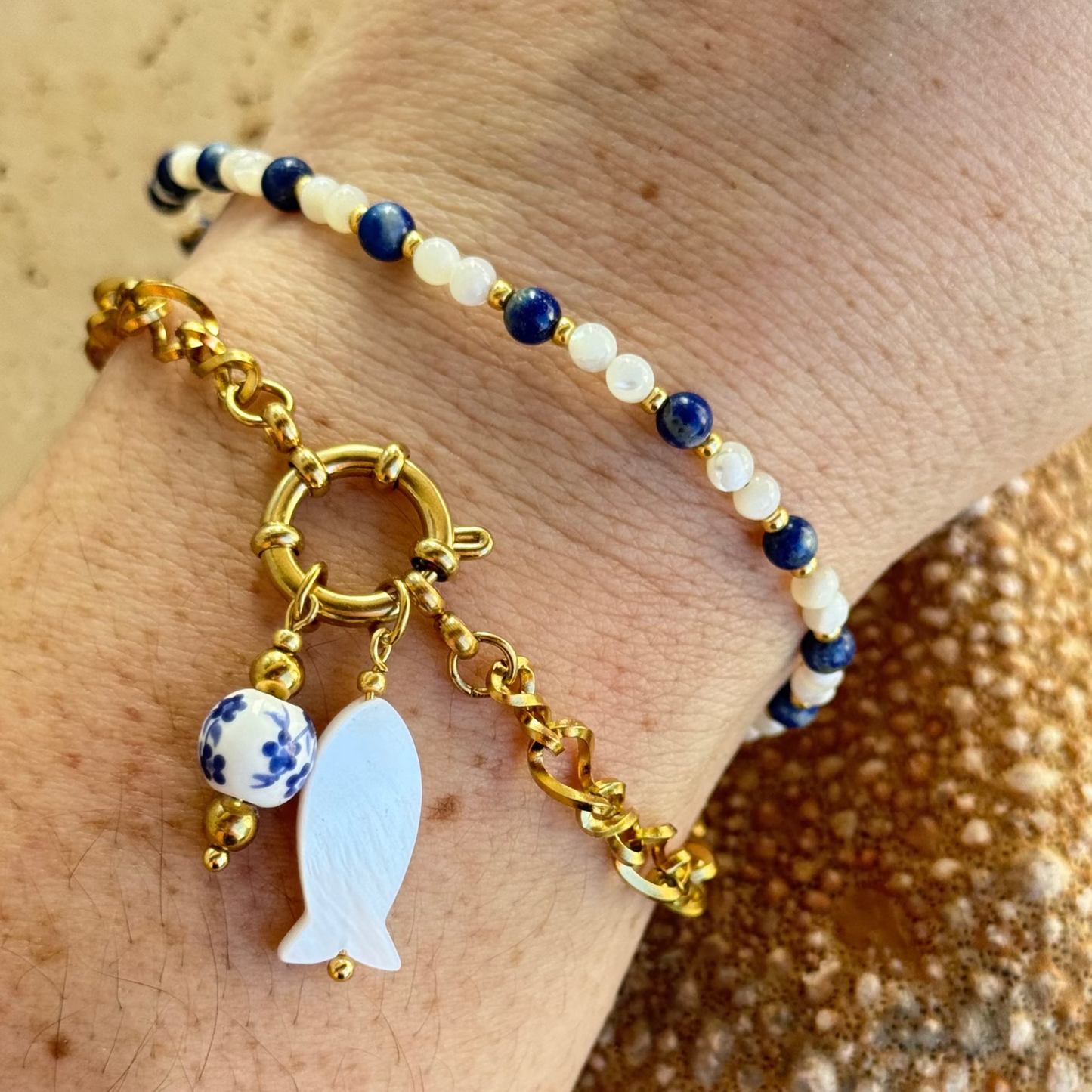 Chaine de cheville ou Bracelet Kao ; création