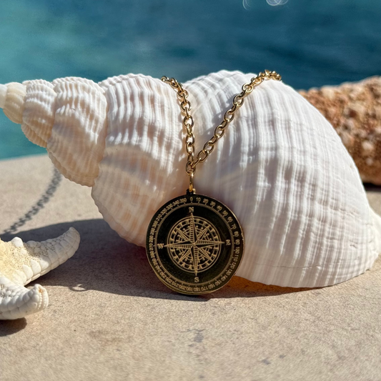 Collier Rose des vents  ; création