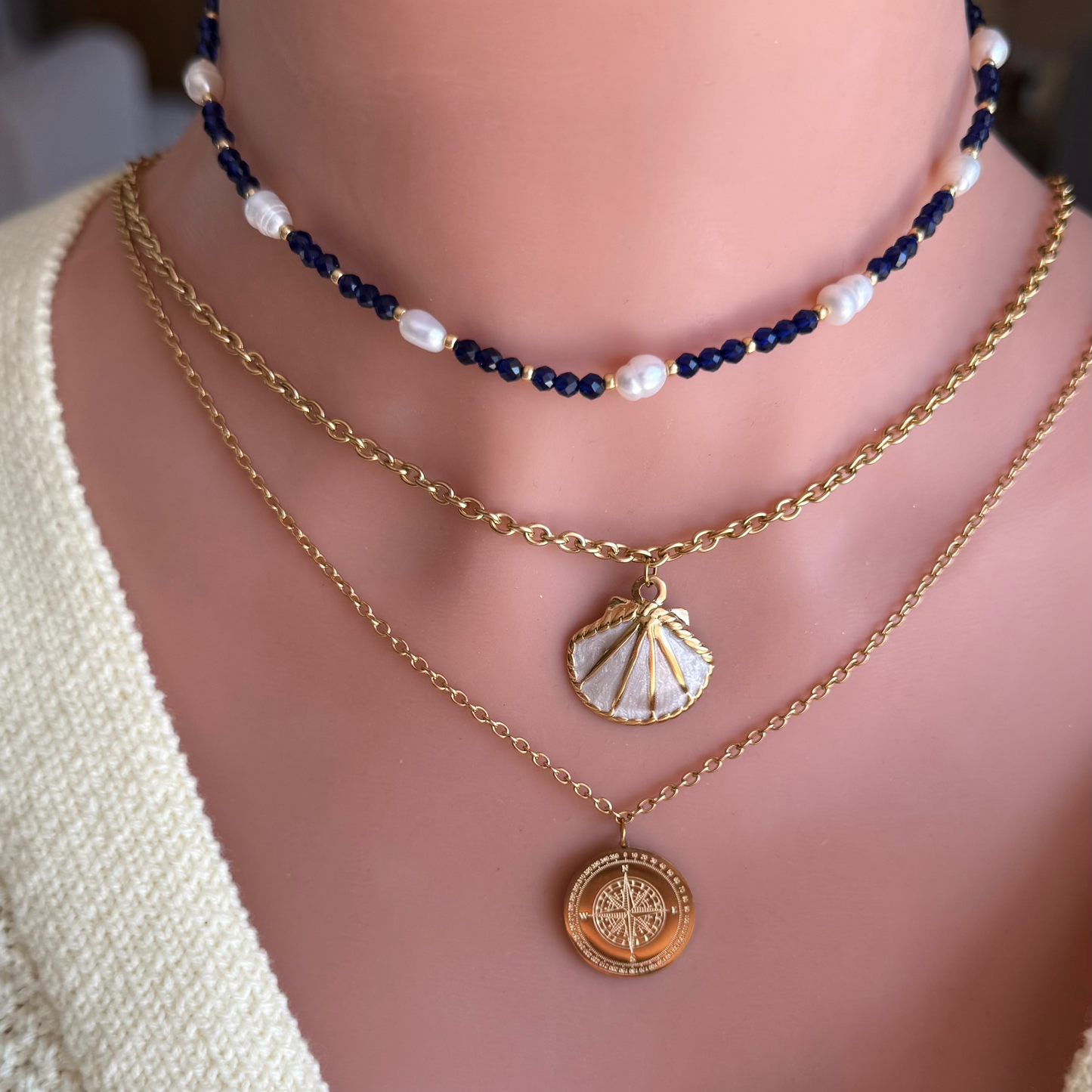 Collier Blue ; création