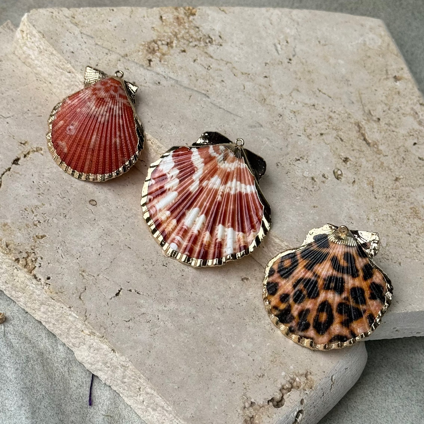 Pendentif coquillage saint jacques