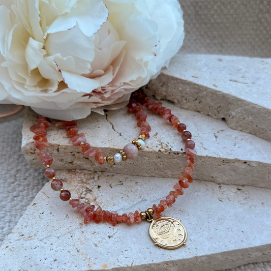 Collier Sunset ; création