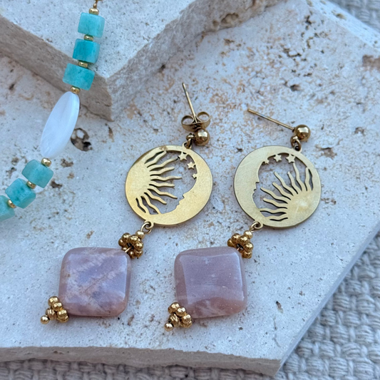 Boucles Moon and Sun ; création