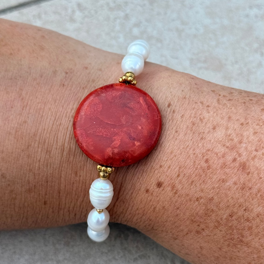Bracelet Corail : création