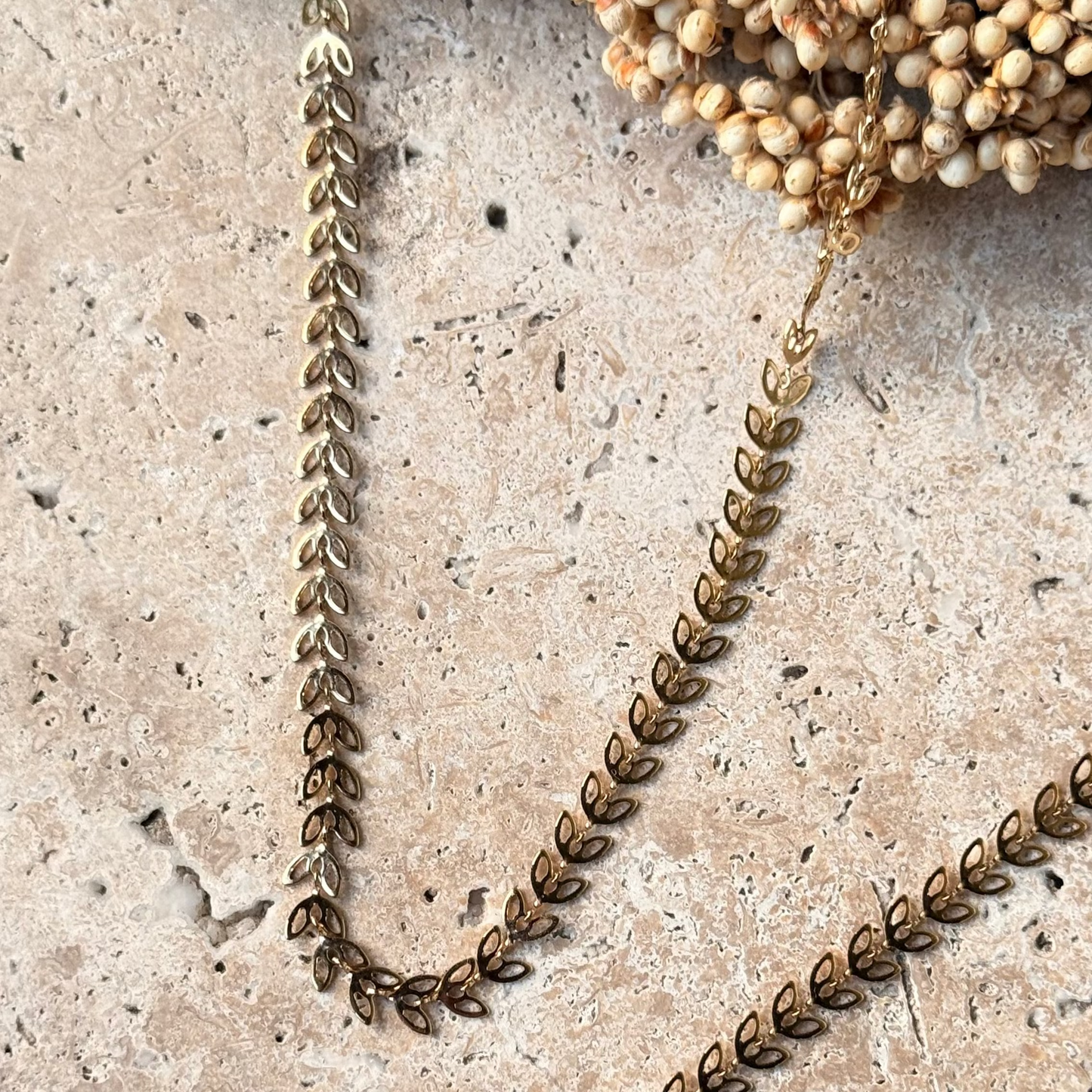 Collier Feuille  création