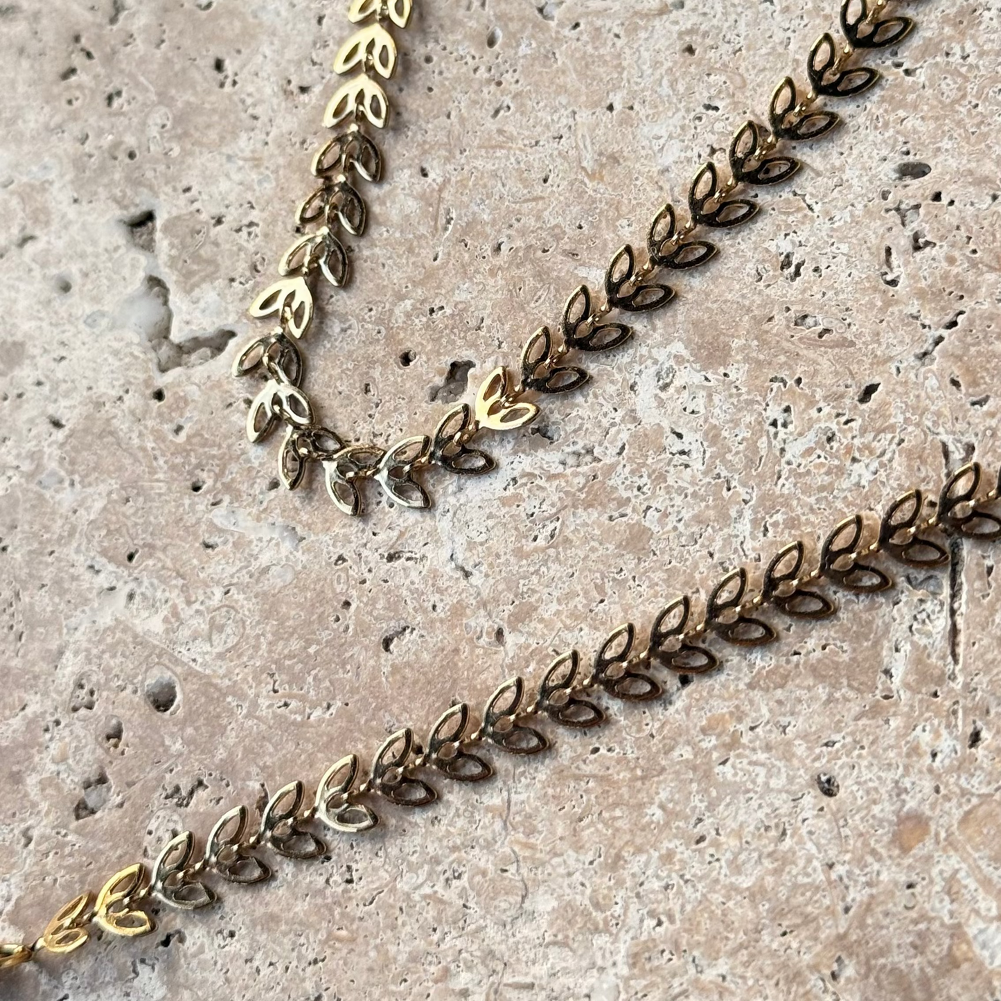 Bracelet Feuille création