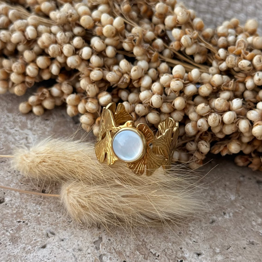 Bague Ginko nacré