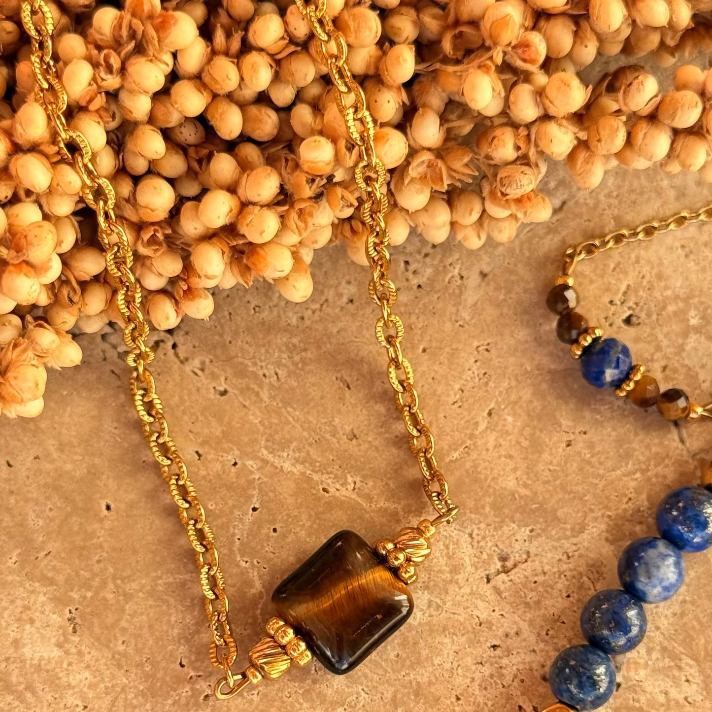 Collier méline ; création