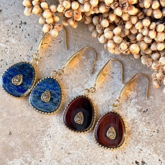 Boucles d'oreilles Mona ; création