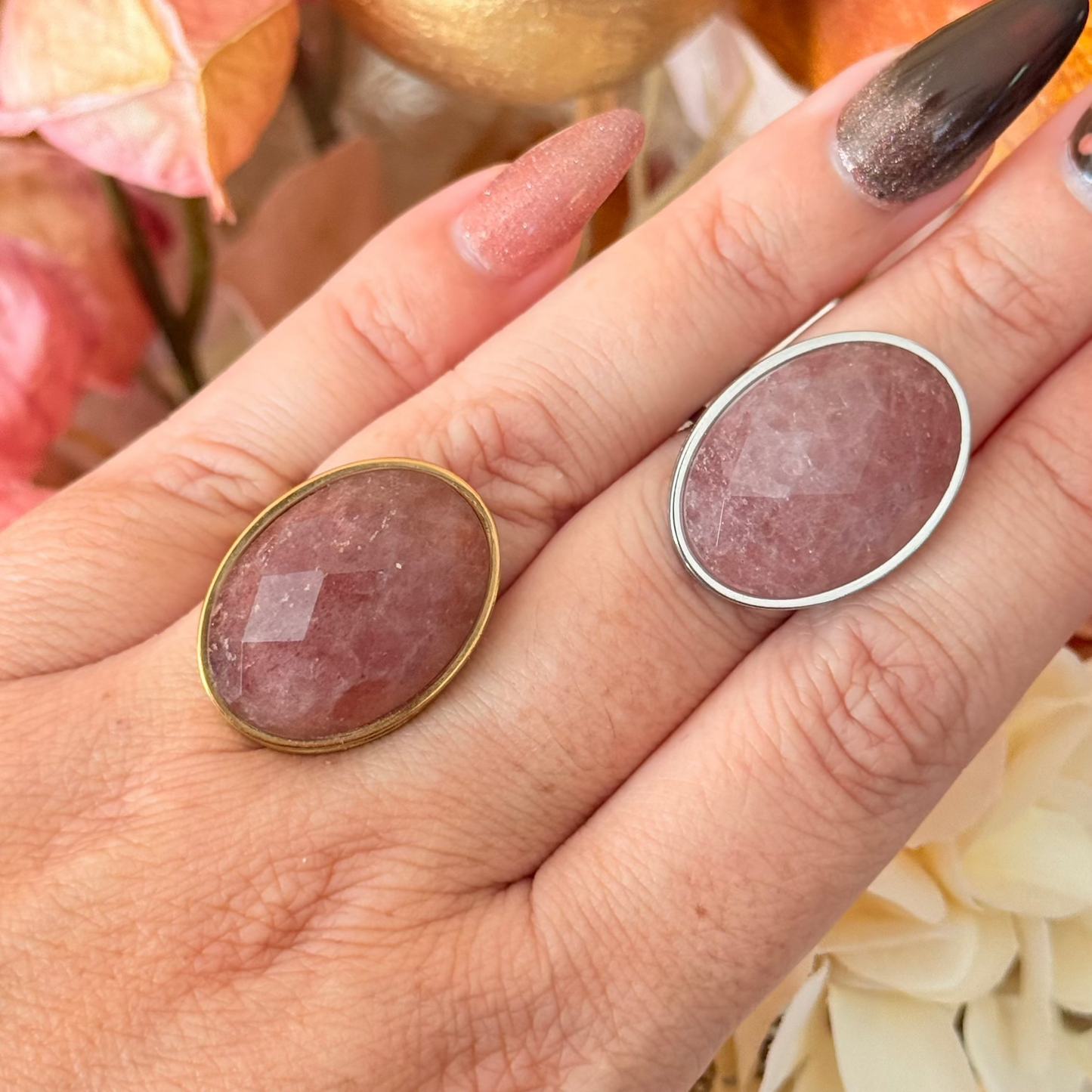 Bague Majestic Quartz Fraise ; création