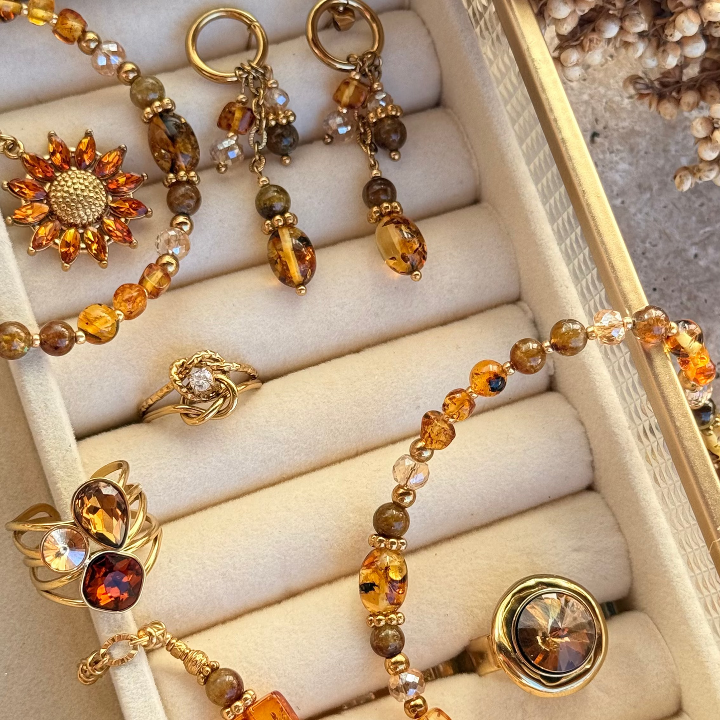 Boucles Ambre ; Création