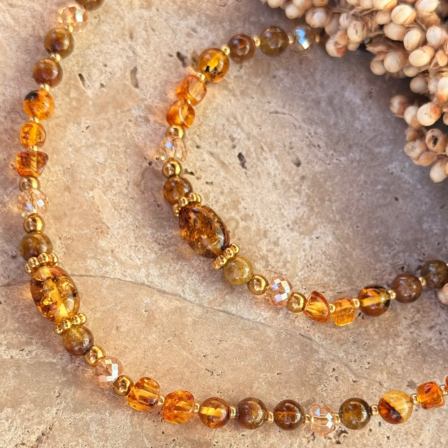 Bracelet Ambre ; création