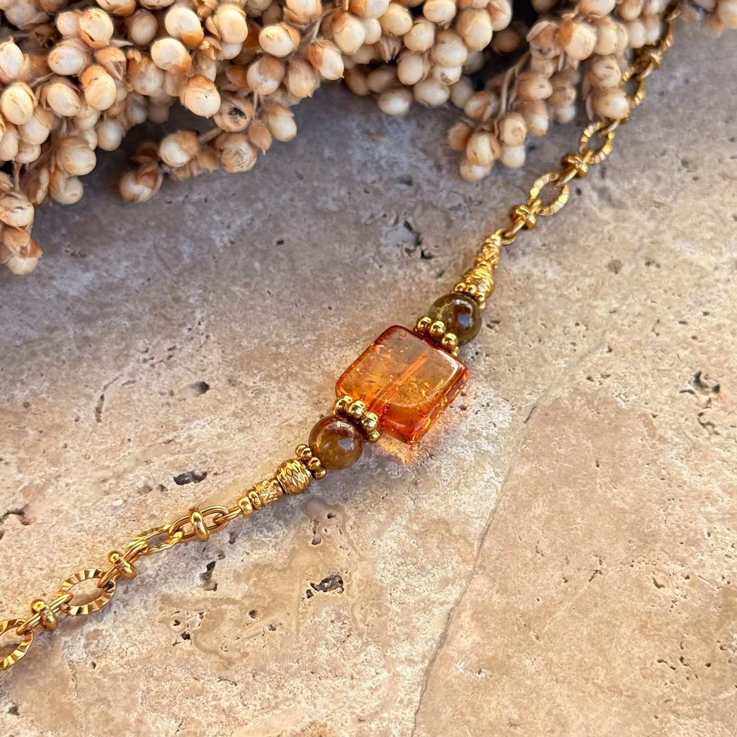 Bracelet baby Ambre ; création