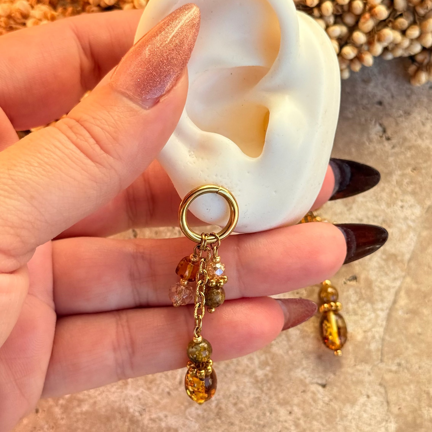 Boucles Ambre ; Création