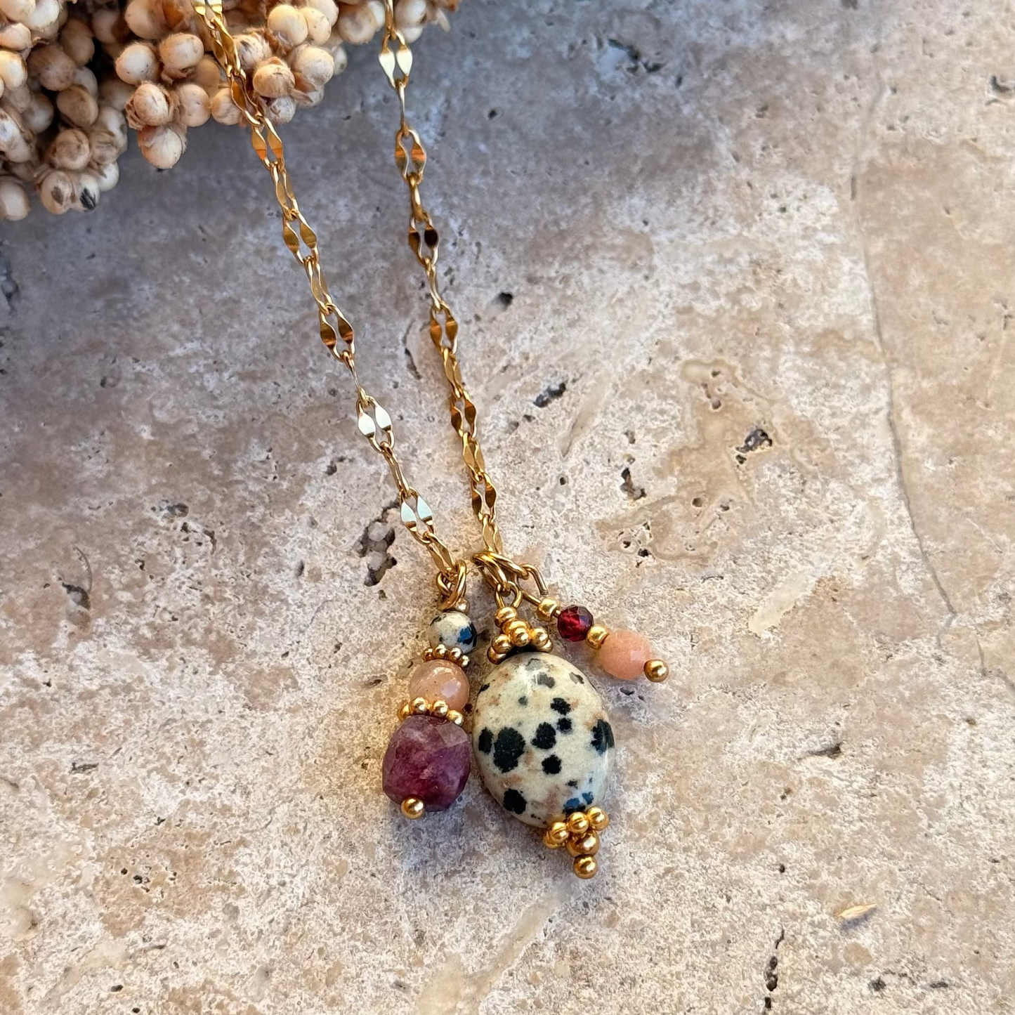 Collier Grigri Romy ; Création
