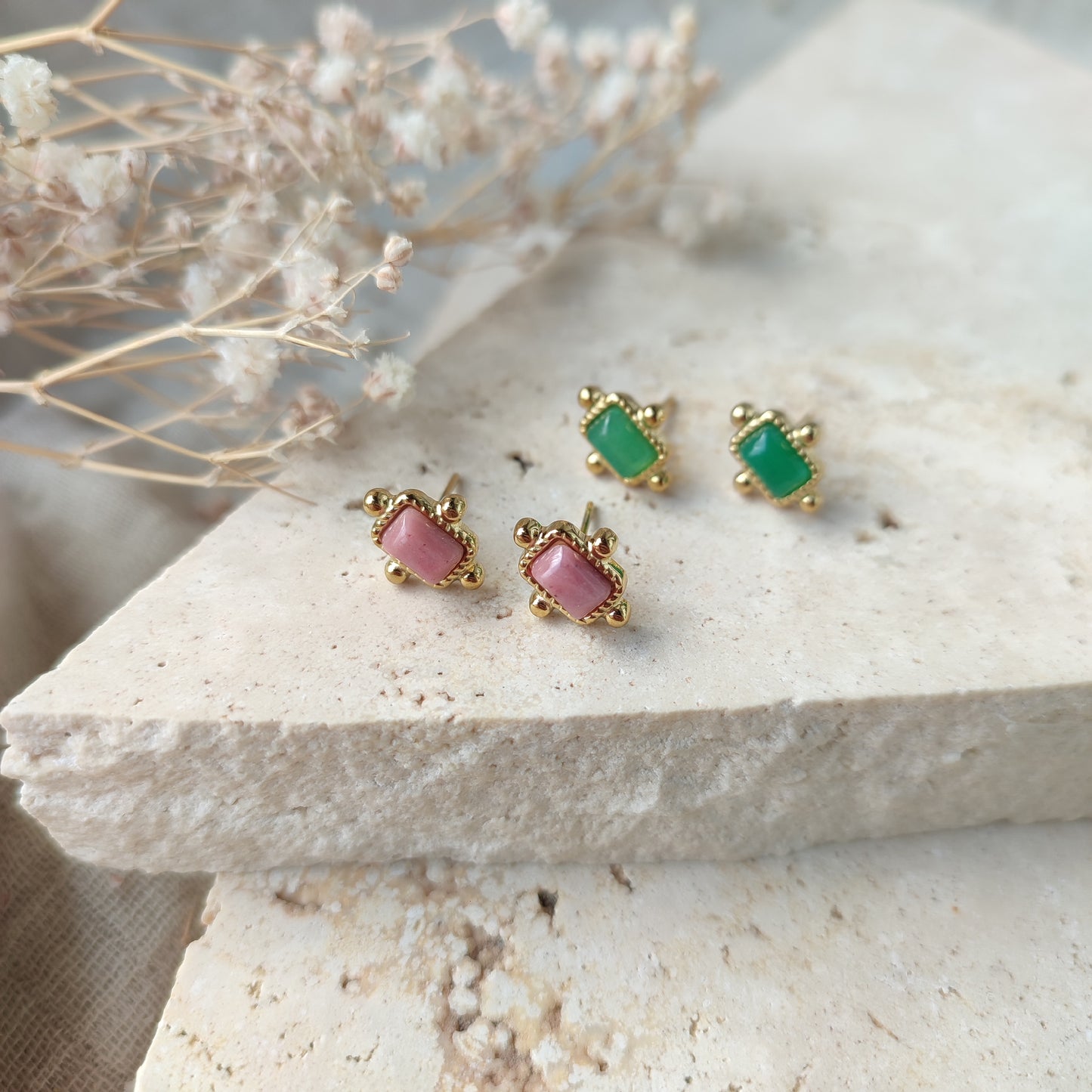Boucles d'oreilles puces Lilou