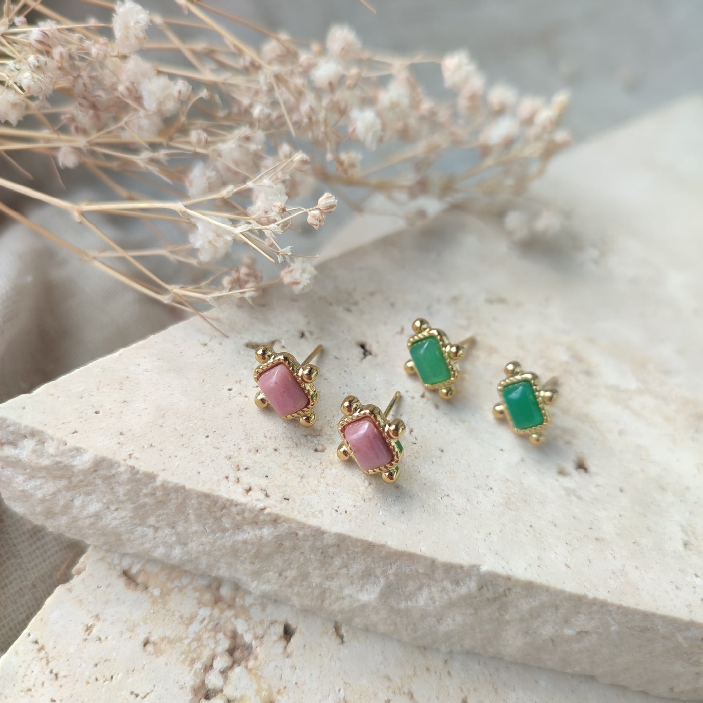 Boucles d'oreilles puces Lilou